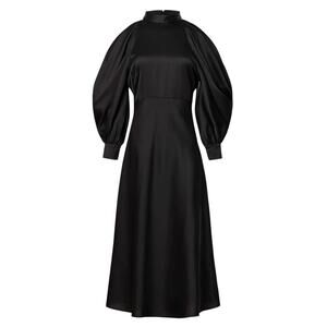 ARIAS New York Halter Neck Cold Shoulder Dress in Black, Size US 4